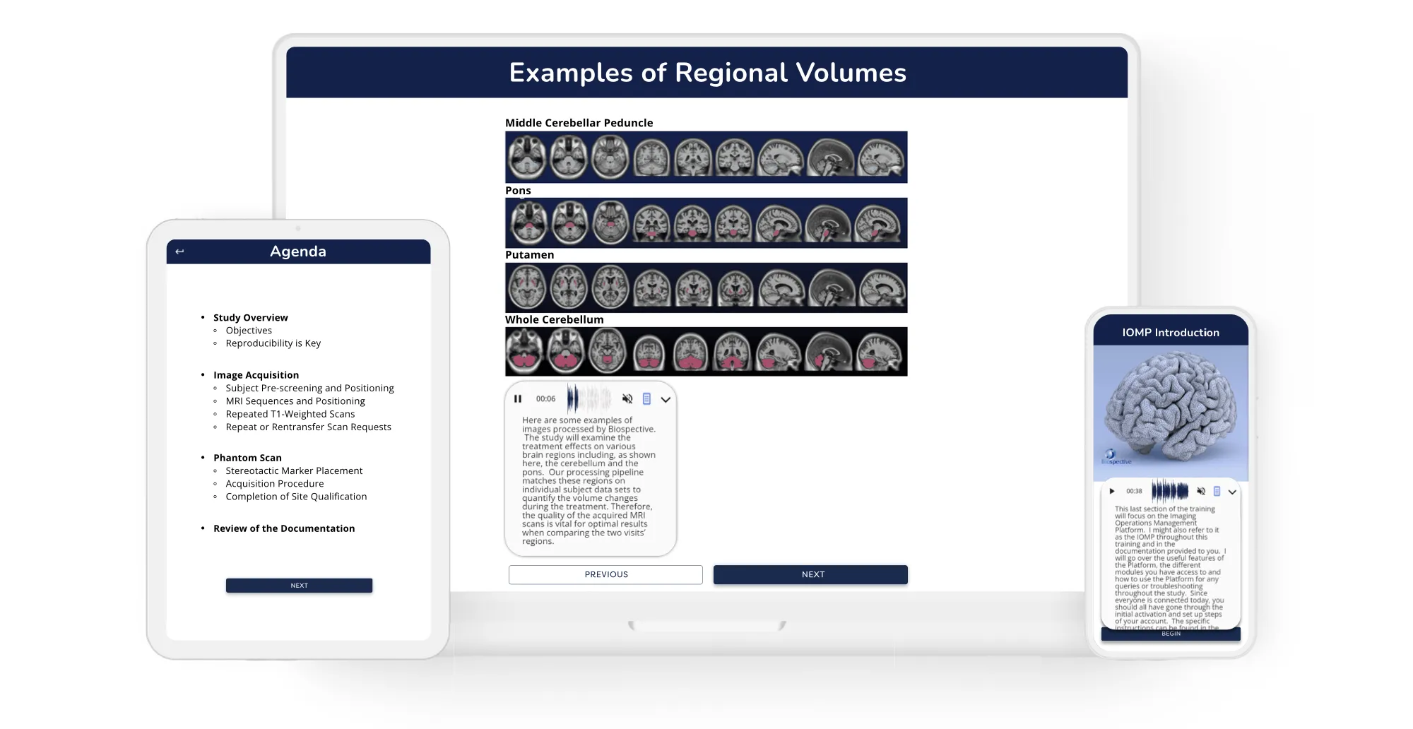 Imaging Site Training sessions can be done via multiple devices